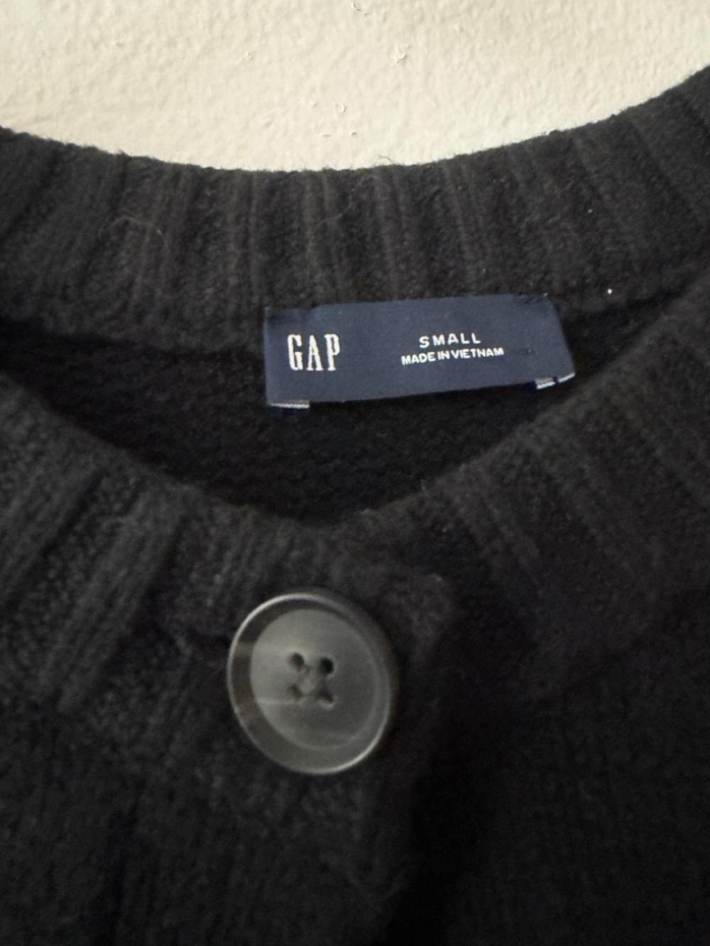 GAP Black Button Front Cardigan